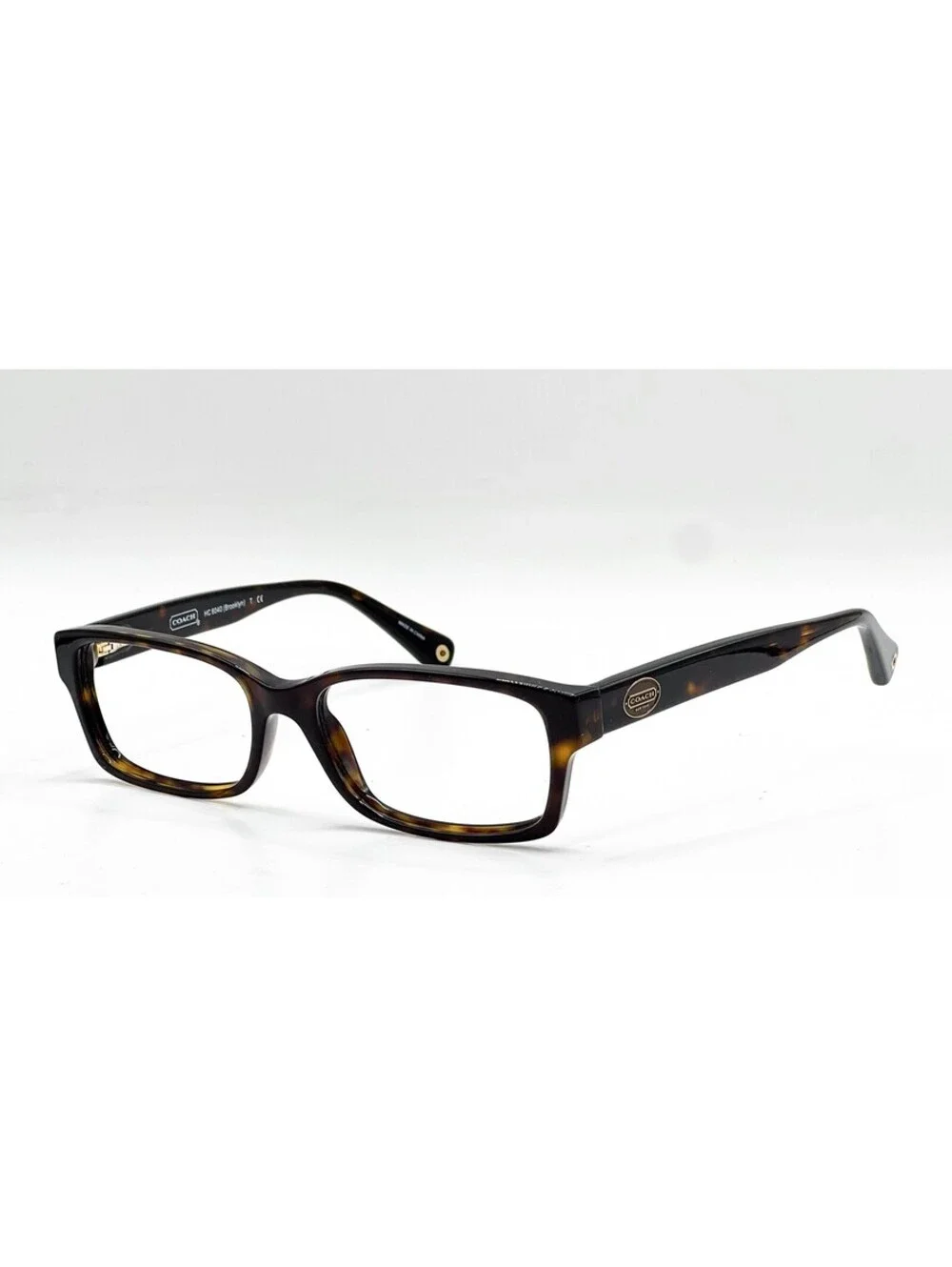 Coach HC 6040 5001 Dark Tortoise Rectangle Authentic Eyeglass Frames 52-16-135